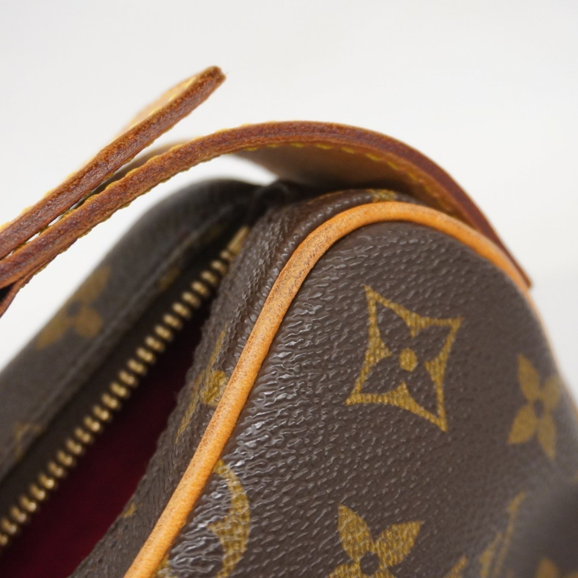 Louis Vuitton Croissant, Brown, Canvas, shoulder