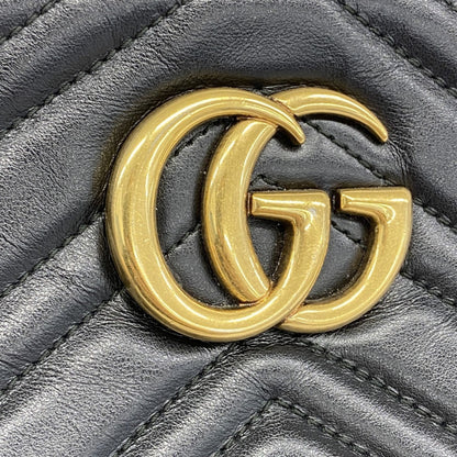Gucci Marmont, Black, Leather, shoulder