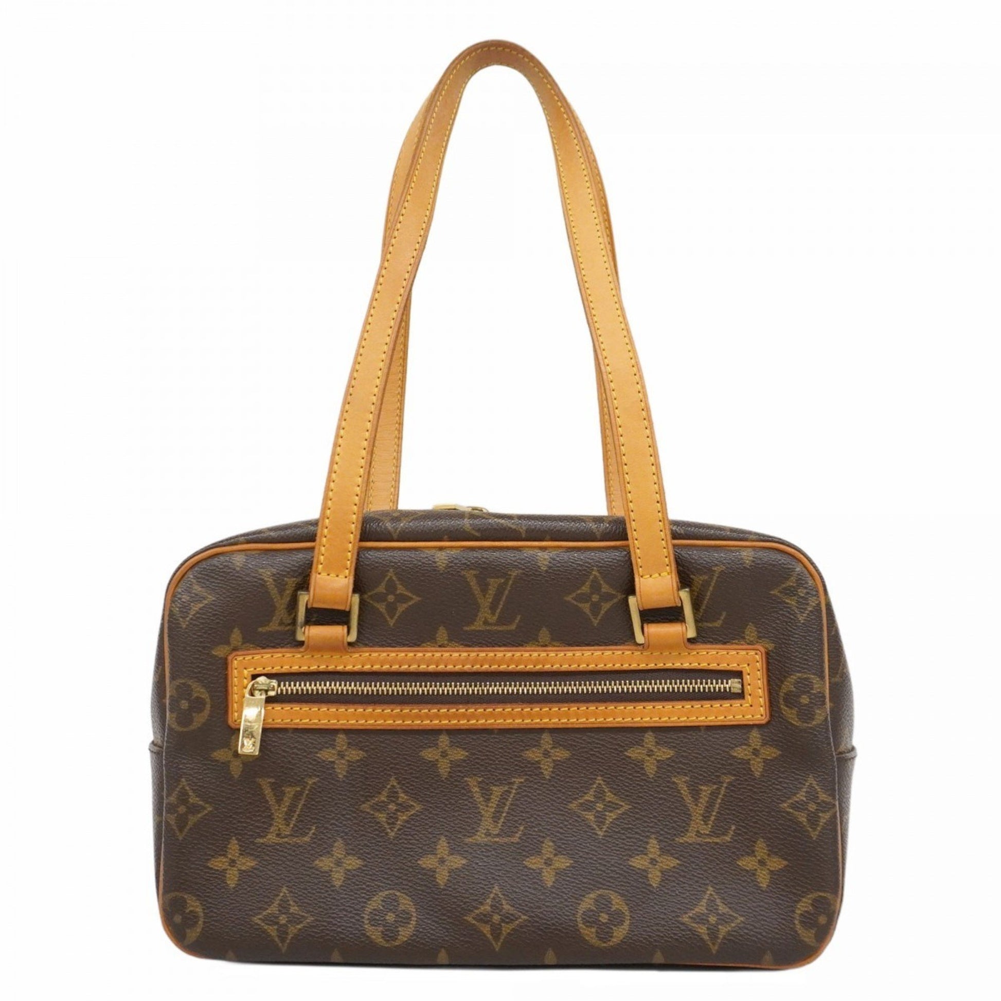 Louis Vuitton Cité, Brown, Canvas, shoulder