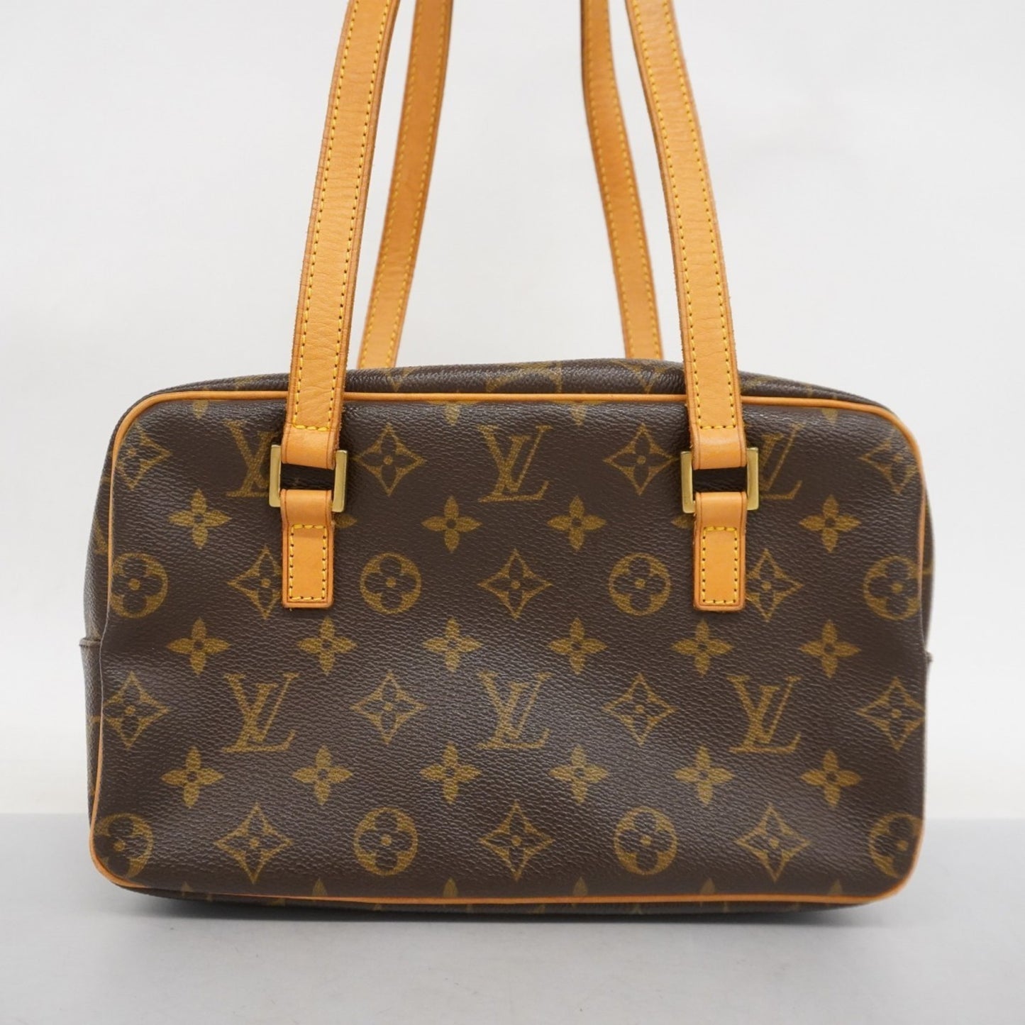 Louis Vuitton Cité, Brown, Canvas, shoulder