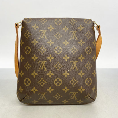 Louis Vuitton Musette Salsa, Brown, Canvas, shoulder