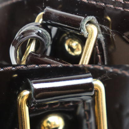 Louis Vuitton Alma BB, Burgundy, Canvas, shoulder