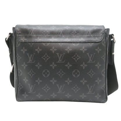 Louis Vuitton District, Black, Canvas, shoulder