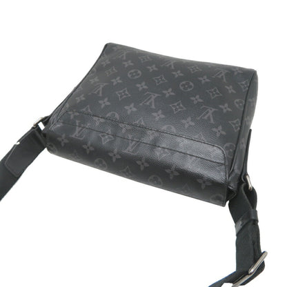 Louis Vuitton District, Black, Canvas, shoulder