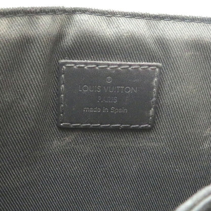 Louis Vuitton District, Black, Canvas, shoulder