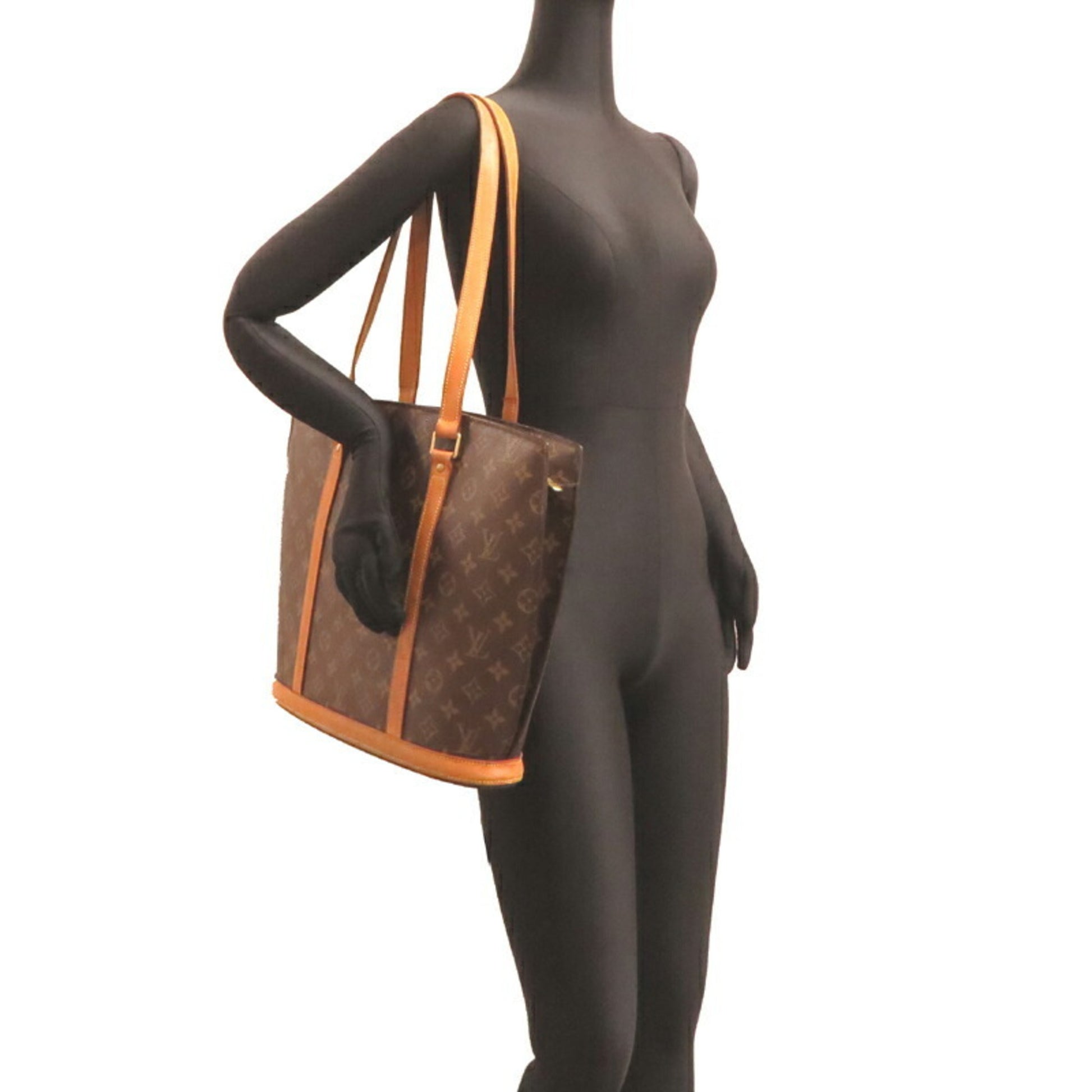 Louis Vuitton Babylone, Brown, Canvas, tote