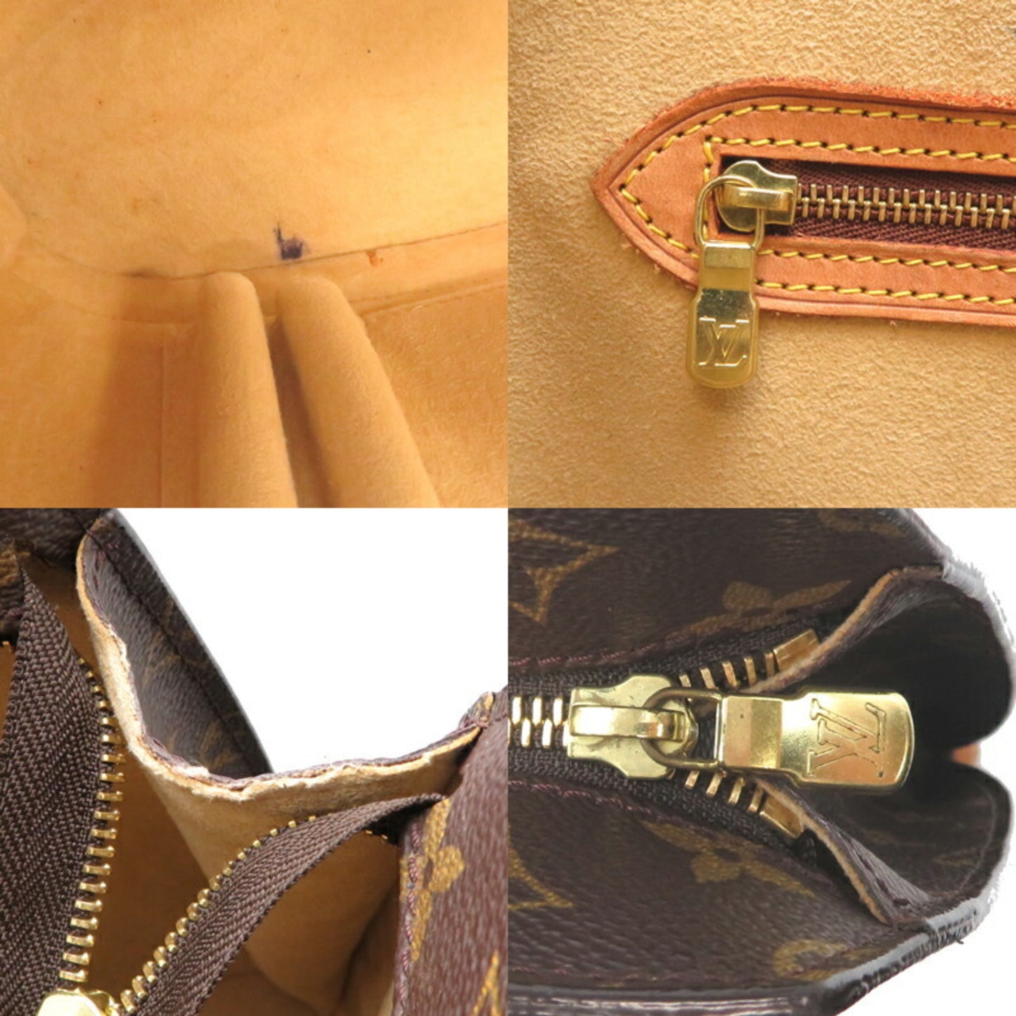Louis Vuitton Babylone, Brown, Canvas, tote