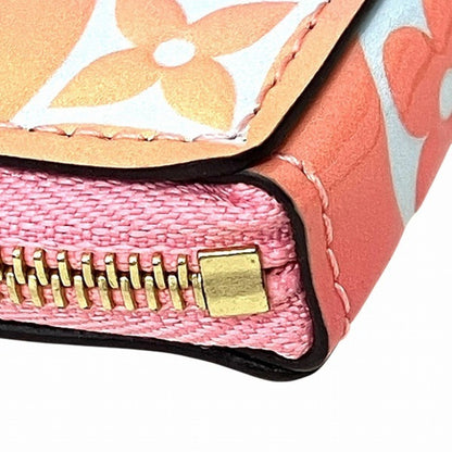 Louis Vuitton Pochette Clés, Pink, Leather, wallet