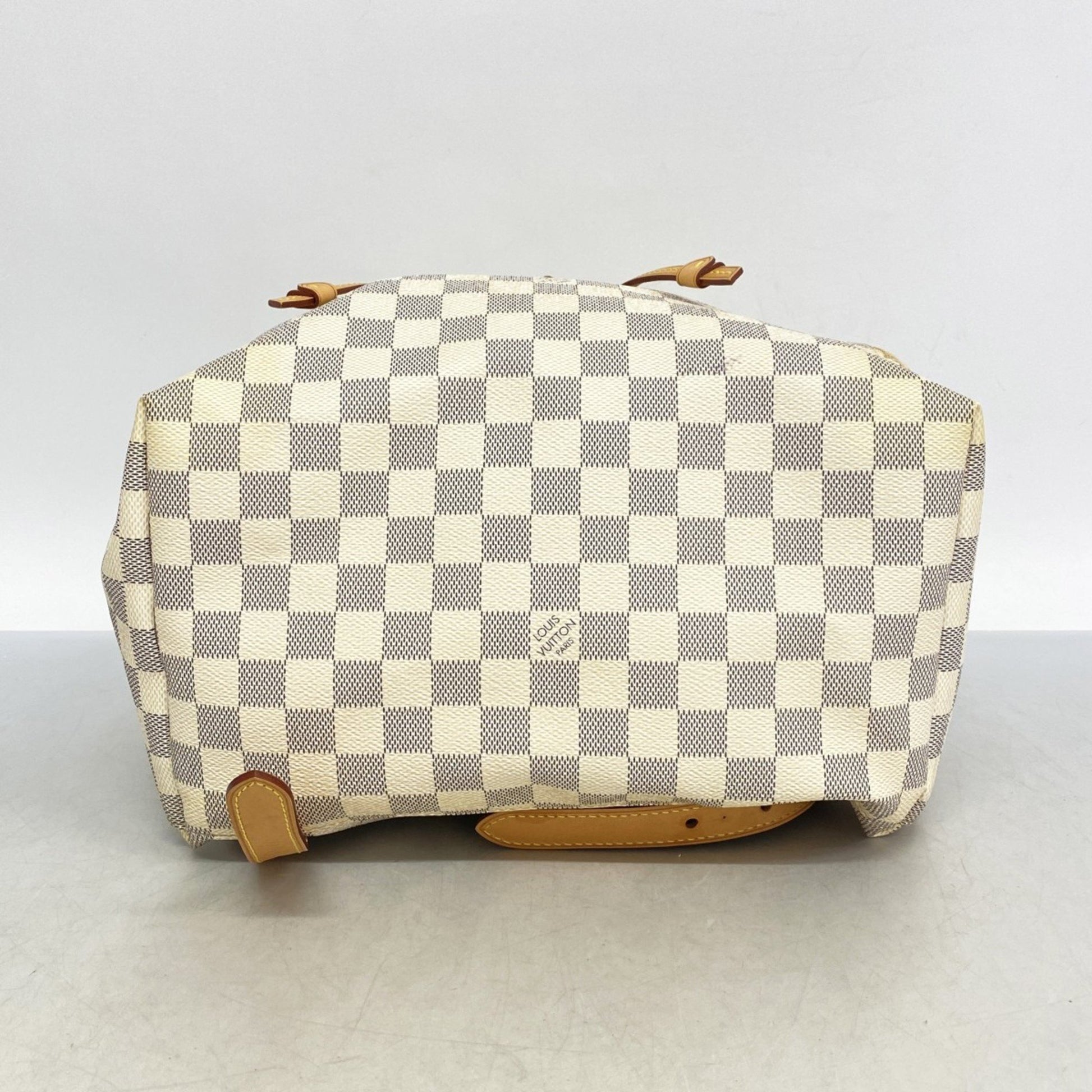 Louis Vuitton Sperone, White, Canvas, backpack