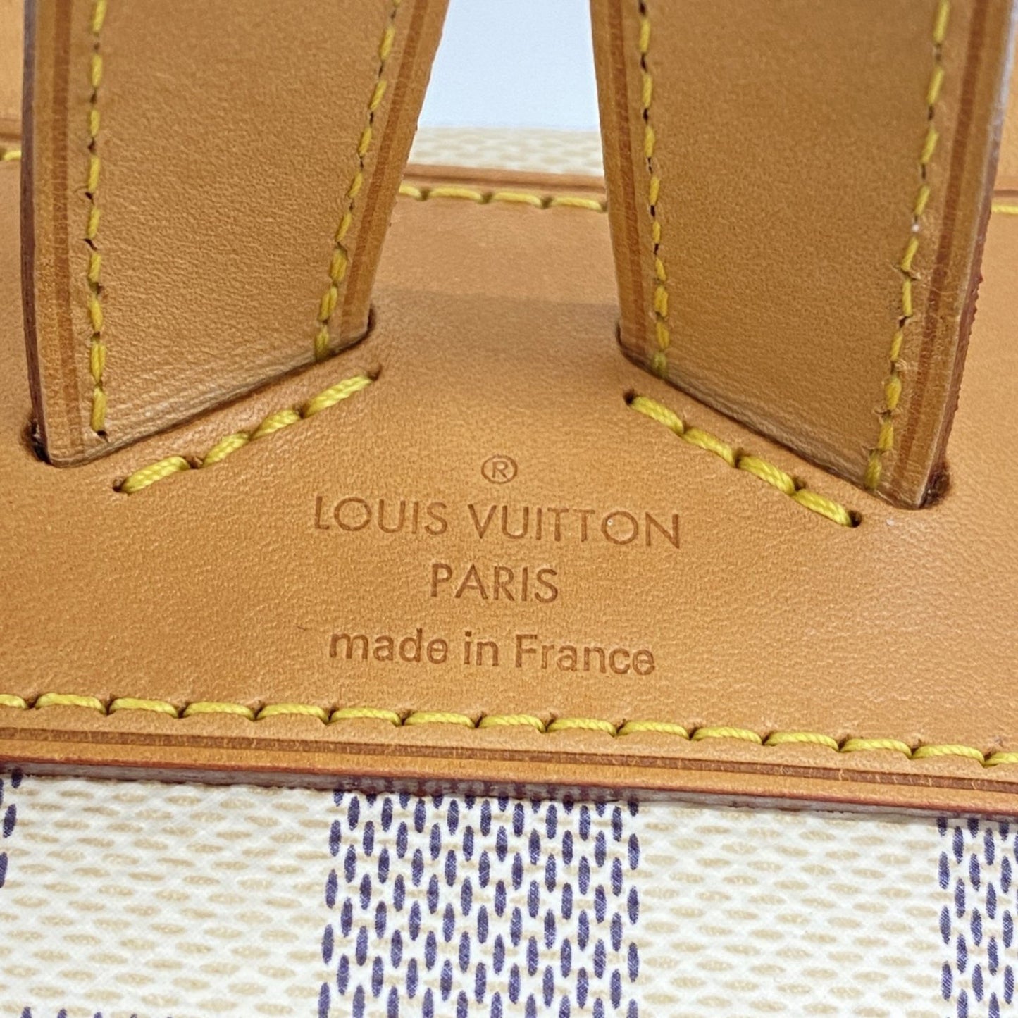 Louis Vuitton Sperone, White, Canvas, backpack