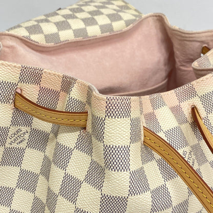 Louis Vuitton Sperone, White, Canvas, backpack