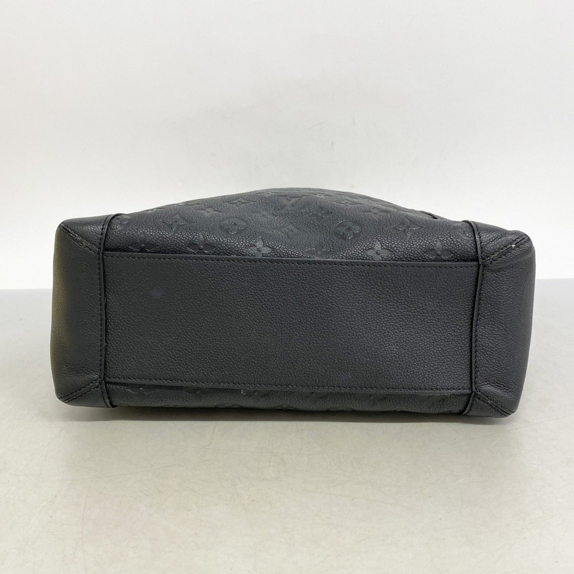 Louis Vuitton Bagatelle, Black, Leather, shoulder