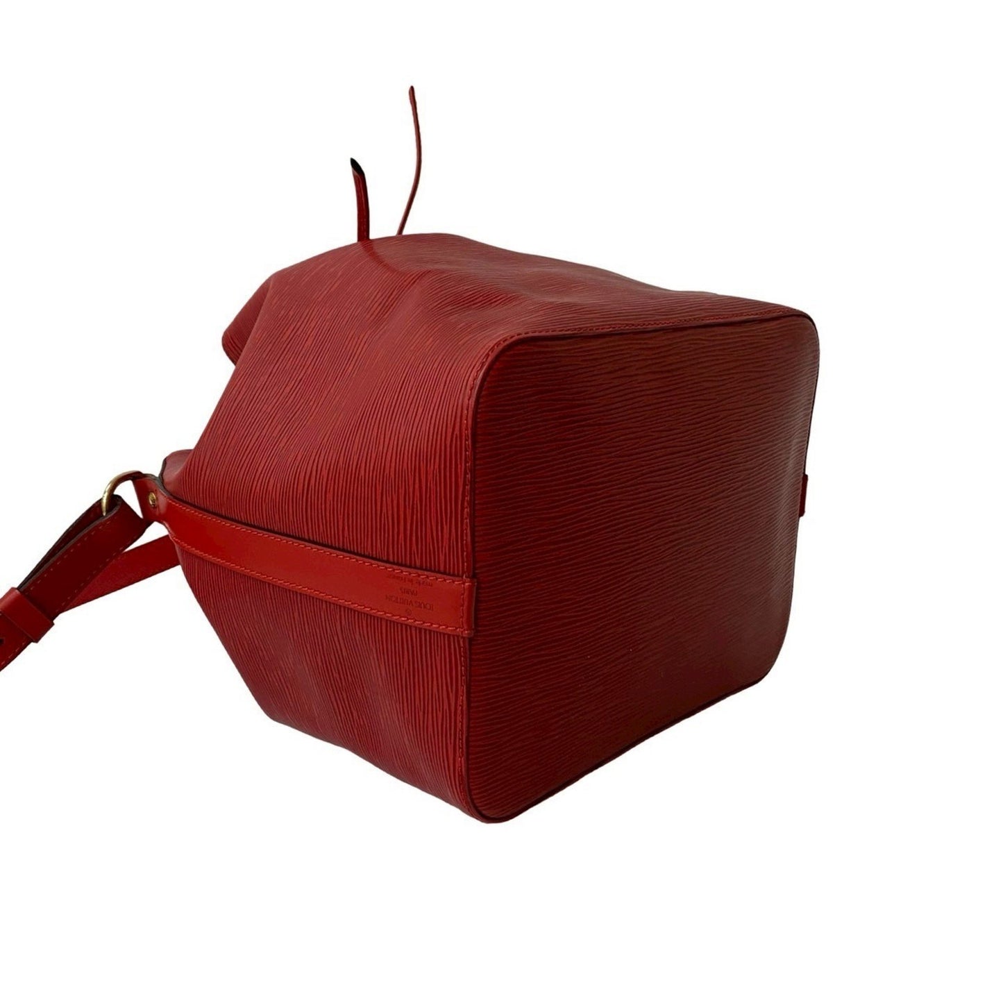 Louis Vuitton Petit Noé, Red, Leather, shoulder