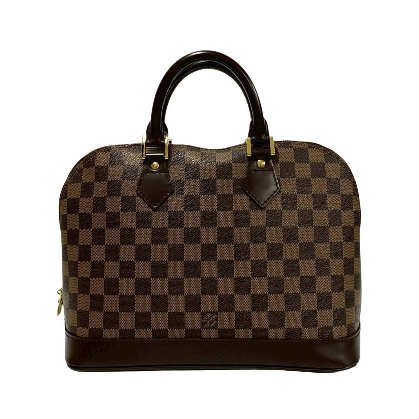 Louis Vuitton Alma, Brown, Leather, handbag
