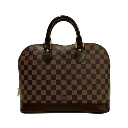 Louis Vuitton Alma, Brown, Leather, handbag