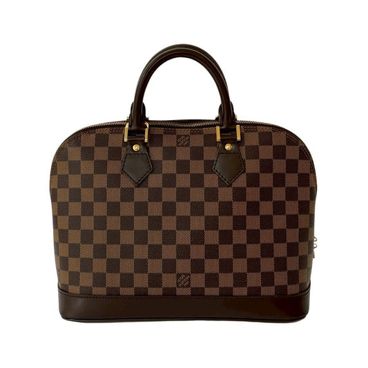 Louis Vuitton Alma, Brown, Leather, handbag