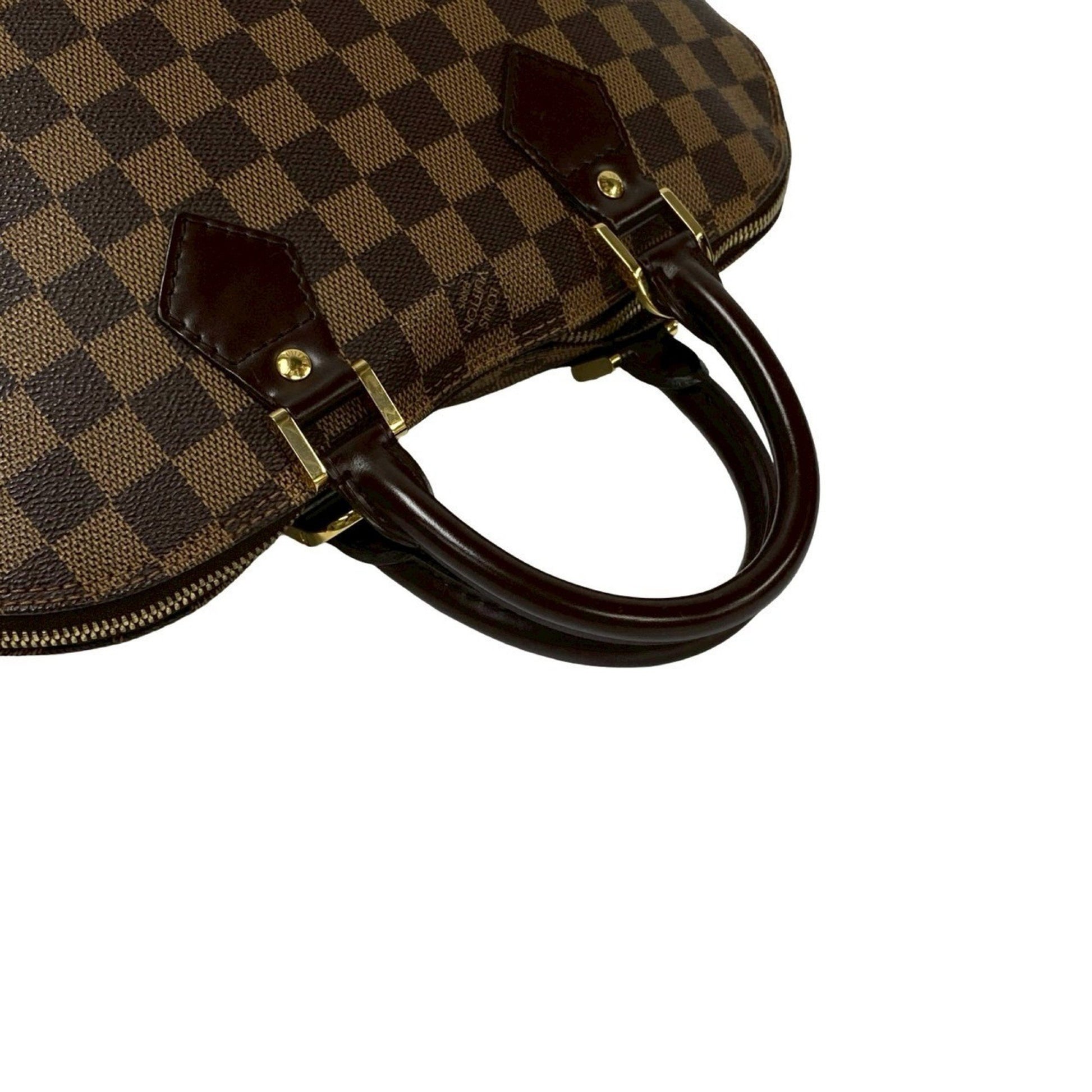 Louis Vuitton Alma, Brown, Leather, handbag