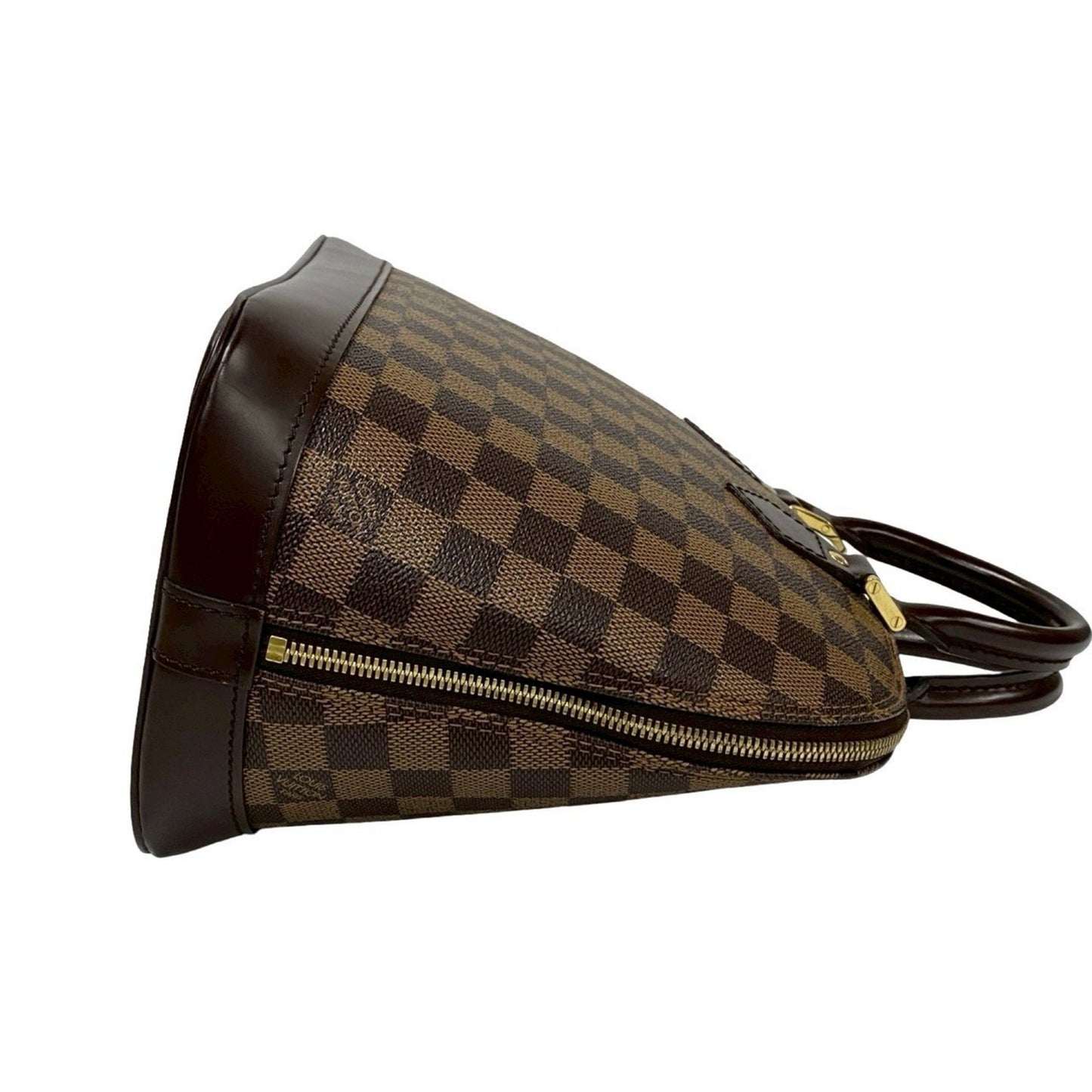 Louis Vuitton Alma, Brown, Leather, handbag
