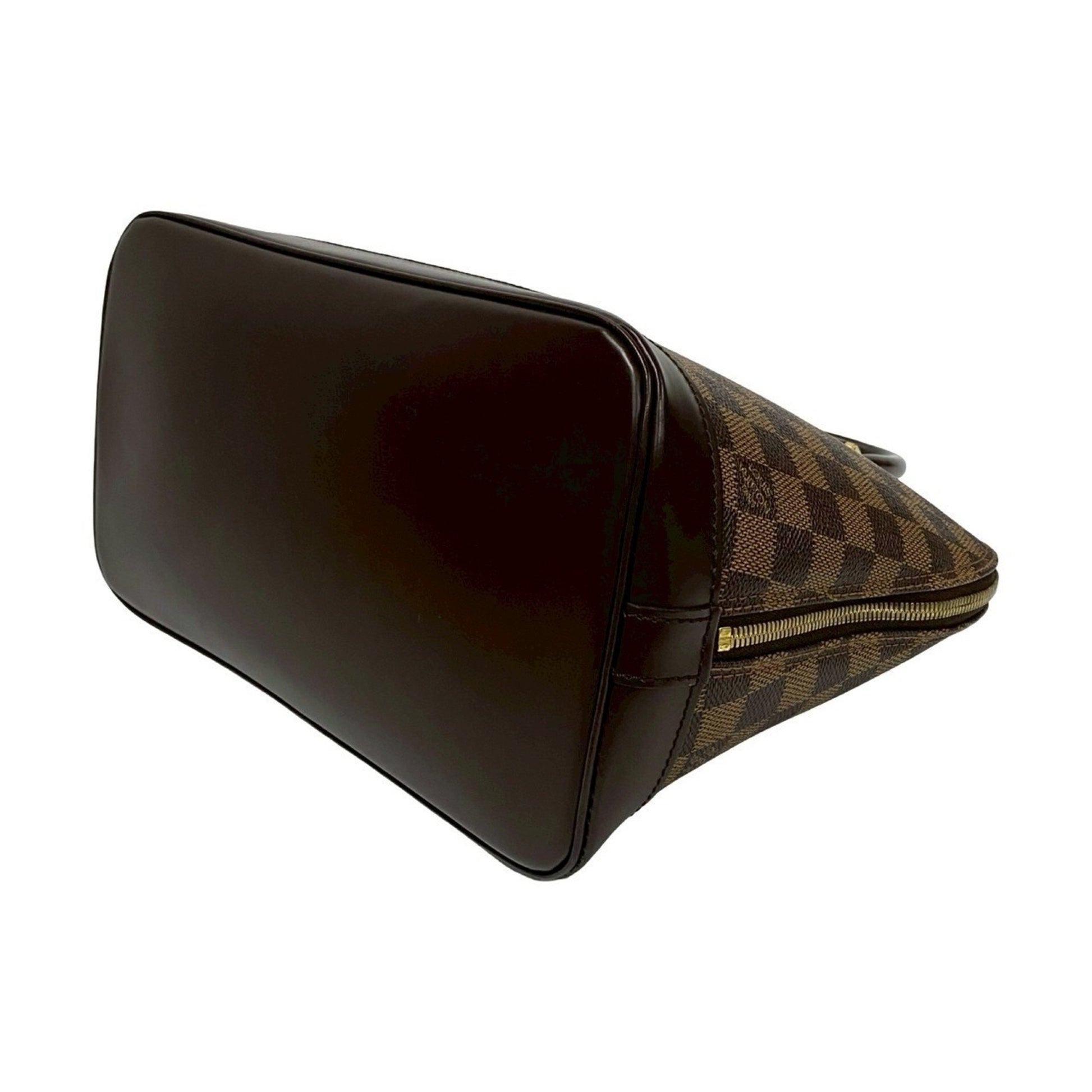 Louis Vuitton Alma, Brown, Leather, handbag