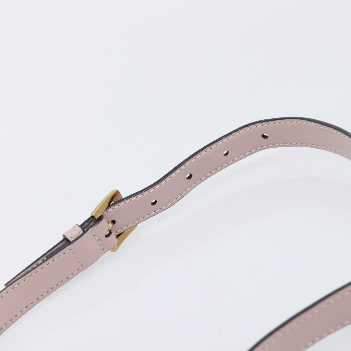 Miu Miu Madras Crystal Flap Leather, Pink, Leather, Crossbody Bag