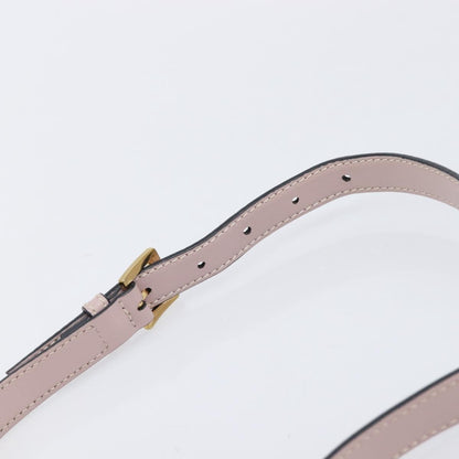 Miu Miu Madras Crystal Flap Leather, Pink, Leather, Crossbody Bag