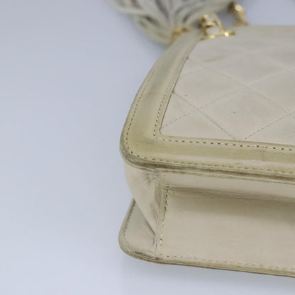 Chanel, Beige, Leather, shoulder