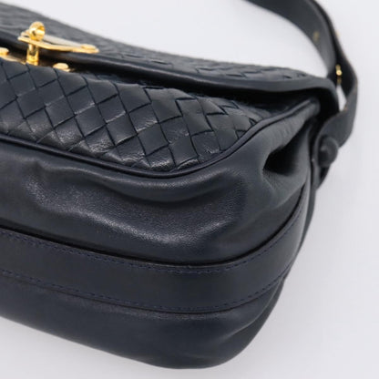 Bottega Veneta Shoulder Leather, Black, Leather, Shoulder Bag