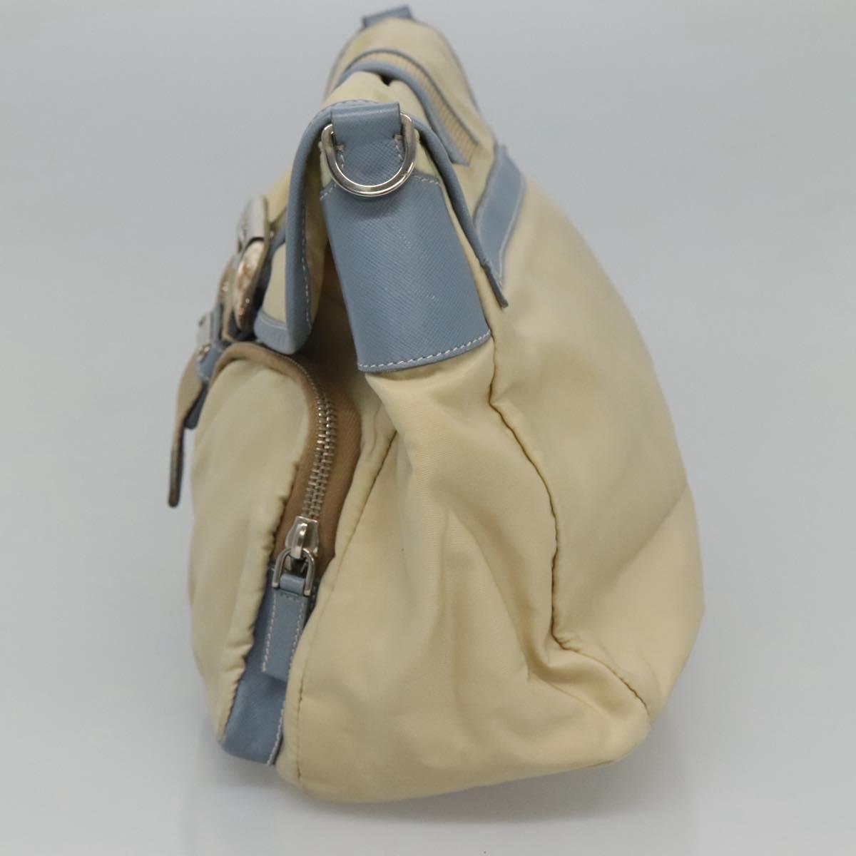 Prada Re-Nylon, Beige, Canvas, shoulder