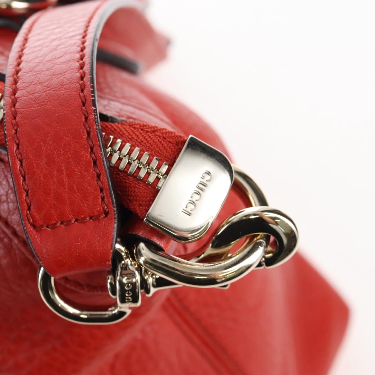 Gucci Soho Convertible Soft Top Handle Leather, Orange, Leather, Handbag
