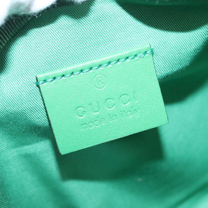 Gucci Children's Belt GG Canvas, Green, Canvas, Handbag