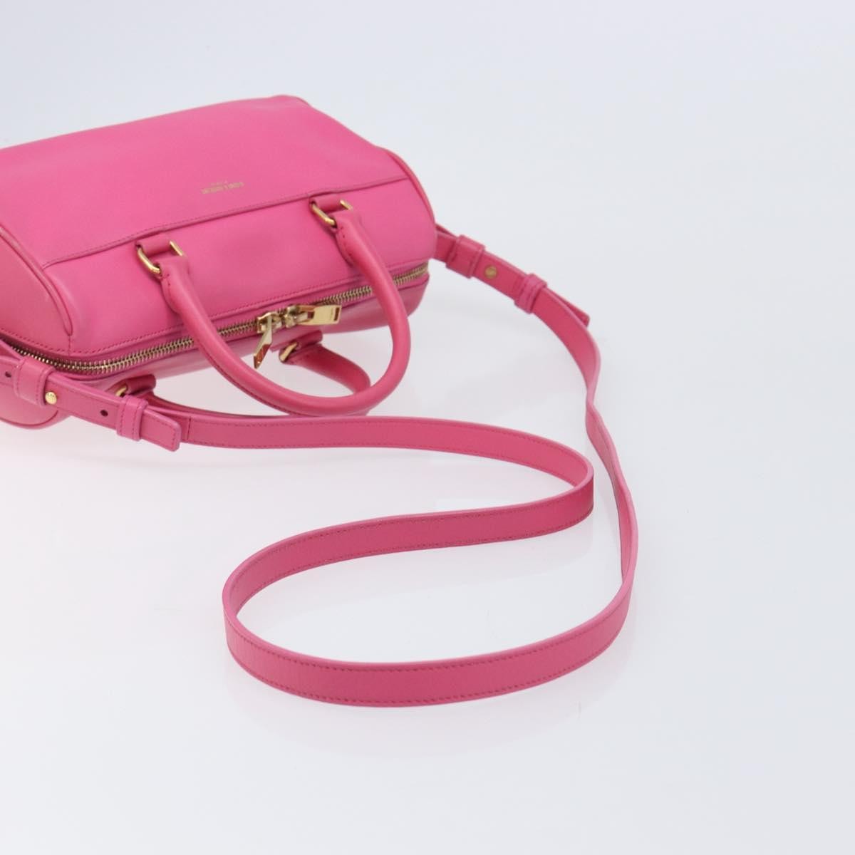 Saint Laurent Classic Duffle Leather, Pink, Leather, Handbag