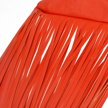Bottega Veneta The Fringe Leather, Red, Leather, Clutch