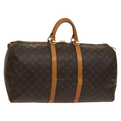 Louis Vuitton Keepall 55, Camel, Canvas, travel