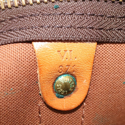 Louis Vuitton Keepall 60, Brown, Canvas, travel