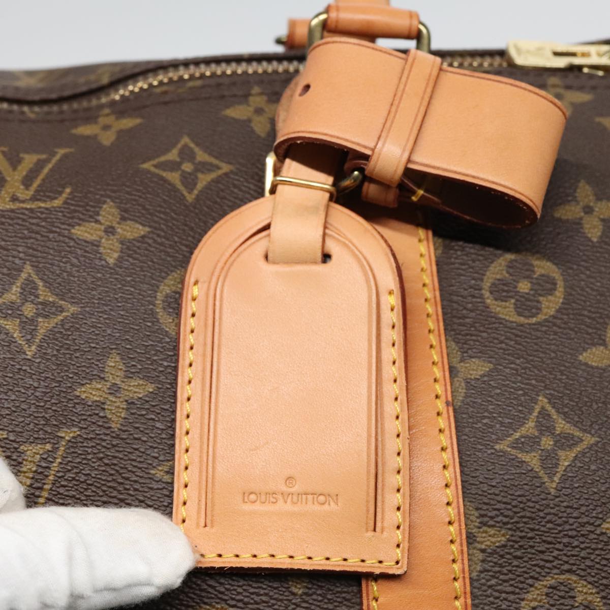 Louis Vuitton Keepall 60, Brown, Canvas, travel