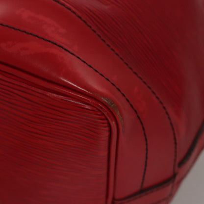 Louis Vuitton Noe, Red, Leather, shoulder