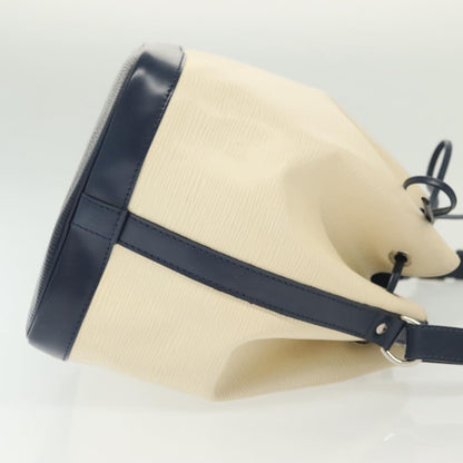 Louis Vuitton Petit Noé, White, Leather, shoulder