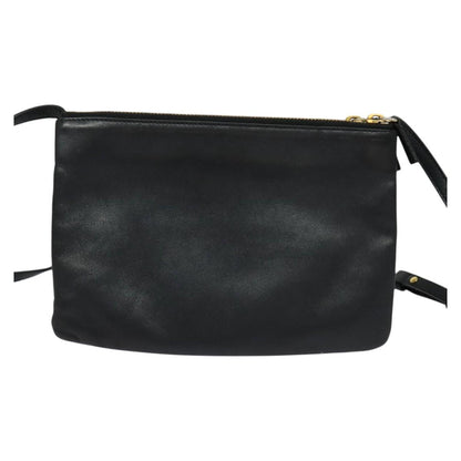 Céline Trio, Black, Leather, shoulder