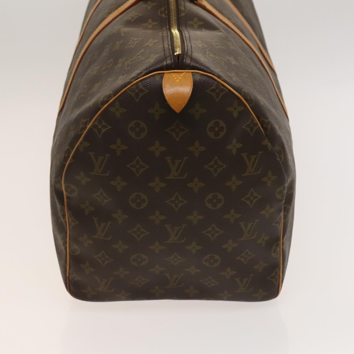 Louis Vuitton Keepall 55, Brown, Canvas, travel
