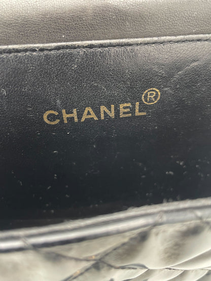 Chanel CHANEL - VTG 1996 Patent leather, BLACK, PATENT_LEATHER, Handbag