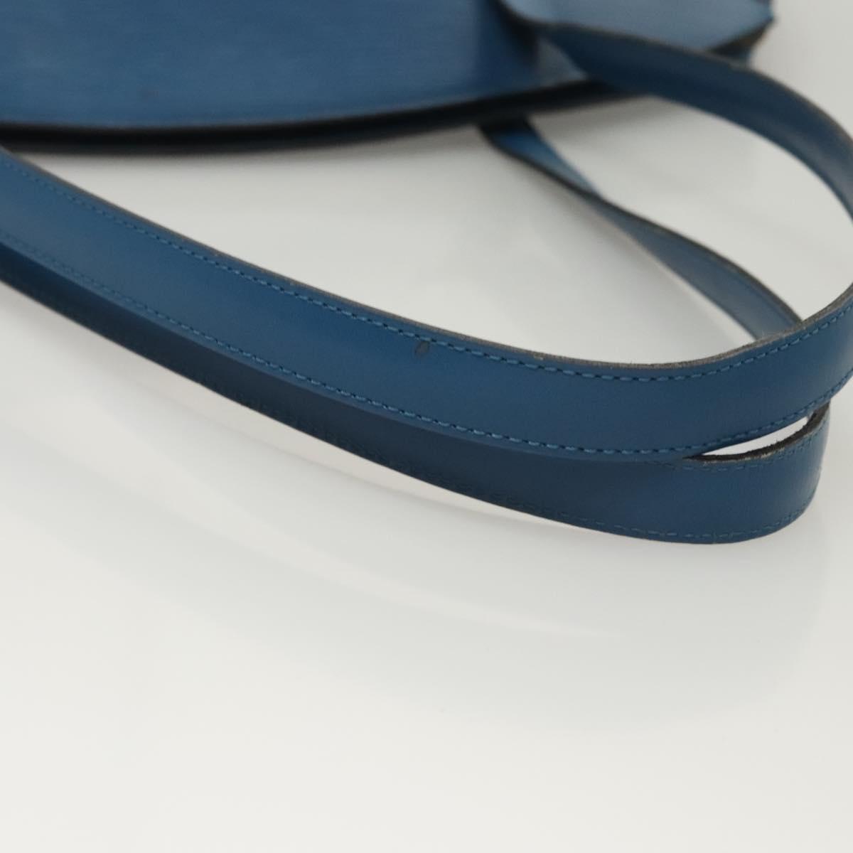 Louis Vuitton Saint Jacques Handbag Epi Leather, BLUE, LEATHER, Shoulder bag