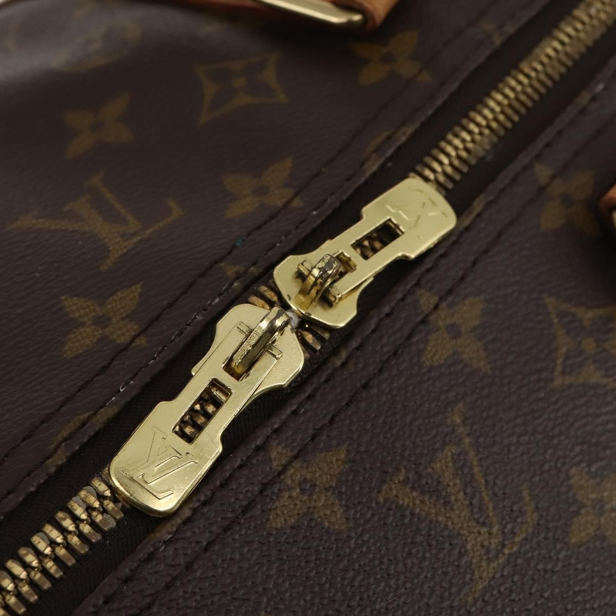 Louis Vuitton Keepall Monogram, Brown, Canvas, Travel Bag