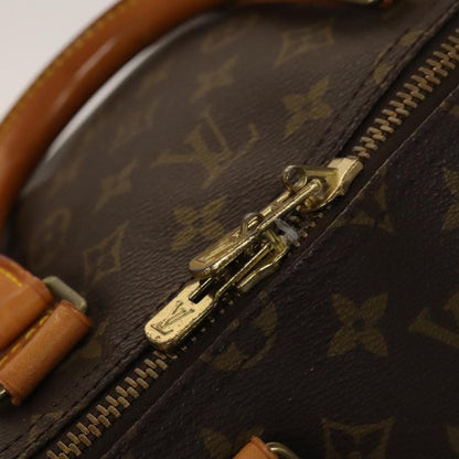 Louis Vuitton Keepall 55, Brown, Canvas, travel