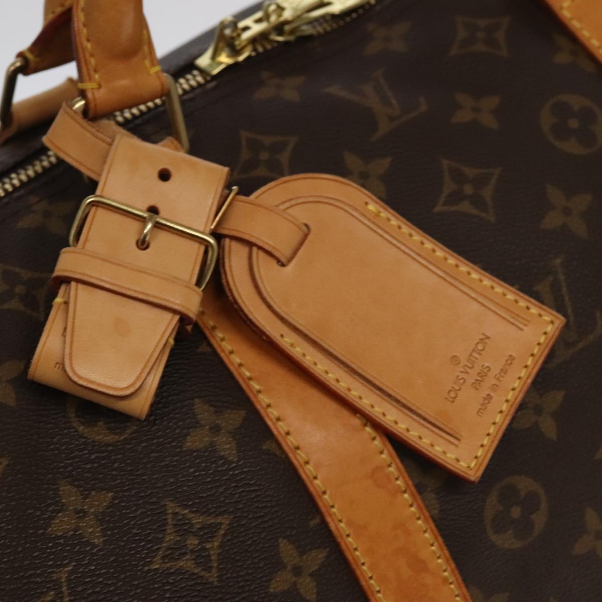 Louis Vuitton Keepall 60, Brown, Canvas, travel