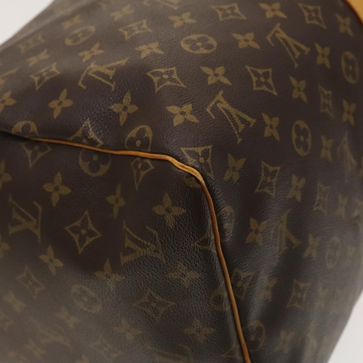 Louis Vuitton Keepall 55, Brown, Canvas, travel