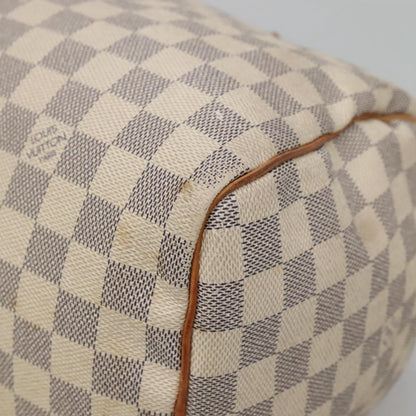 Louis Vuitton Speedy 30, White, Canvas, handbag