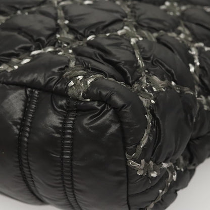 Chanel Paris Byzans, Black, NYLON, shoulder