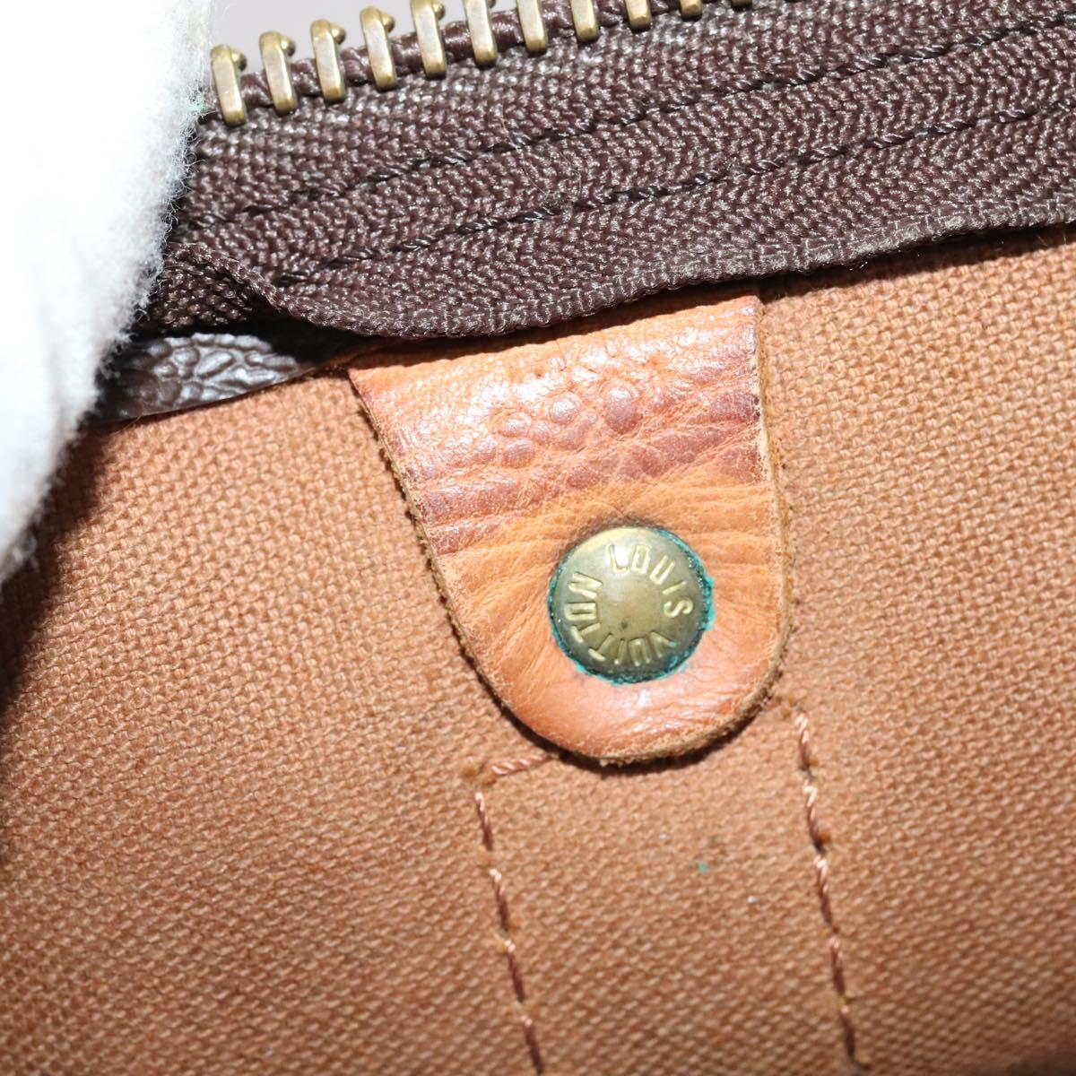 Louis Vuitton Keepall 60, Brown, Canvas, travel