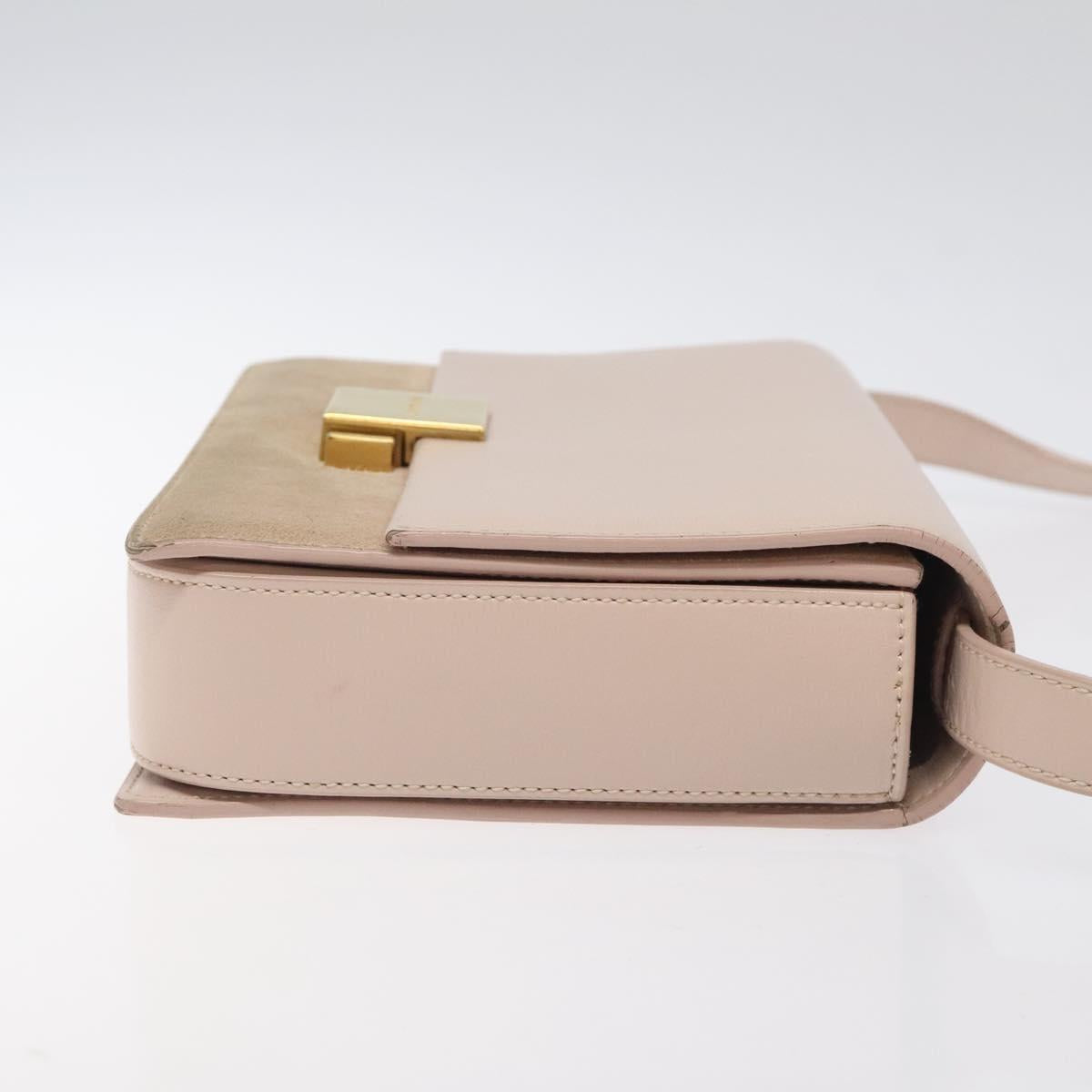 Yves Saint Laurent, Pink, Leather, shoulder