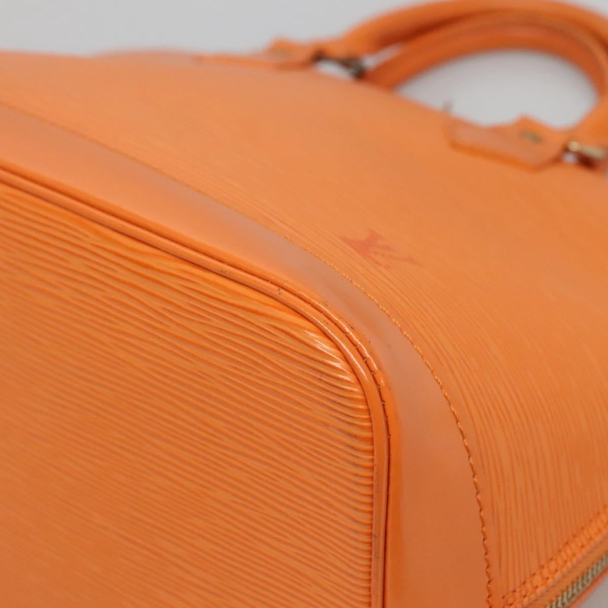 Louis Vuitton Alma, Orange, Leather, handbag